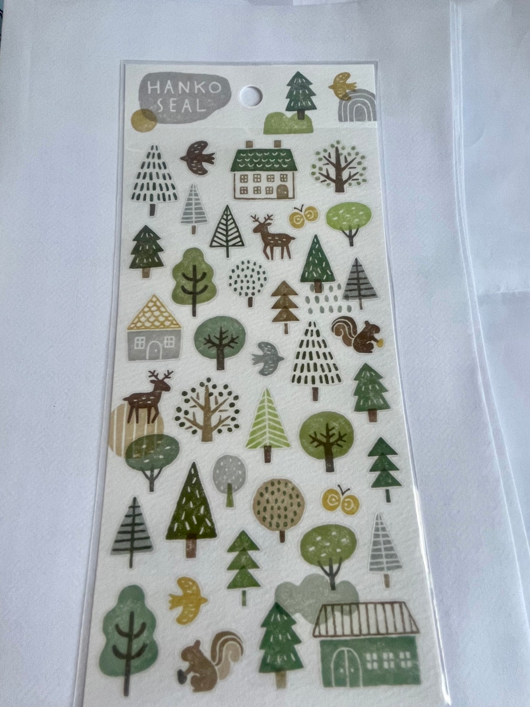 Tree Stickersforestwoodland Stickertree Lumberjack Sticker Planner ...