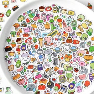 10 Hu hu glücklich Positivität Aufkleber - süßes Set aus Punkt Aufkleber, Kawaii Gesichts Aufkleber, Planer Aufkleber, Journal Aufkleber, Punktaufkleber