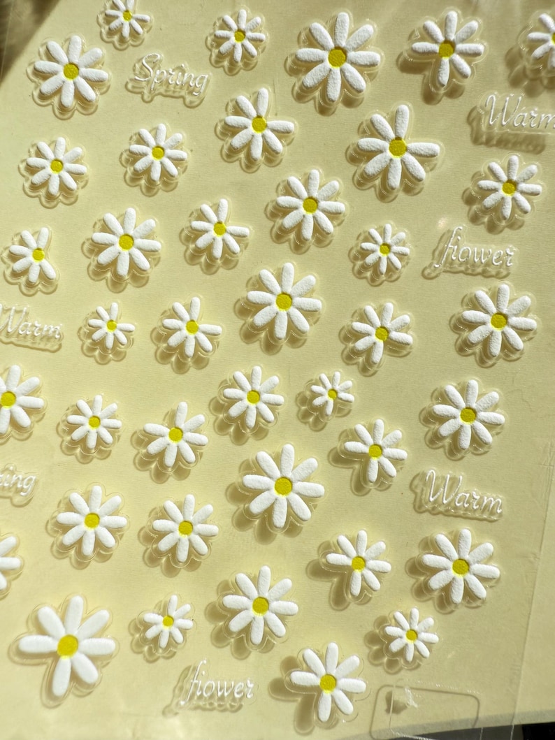 Tiny Flower Stickers , Daisy Sticker Sheet Suatelier. Small Daisy ...