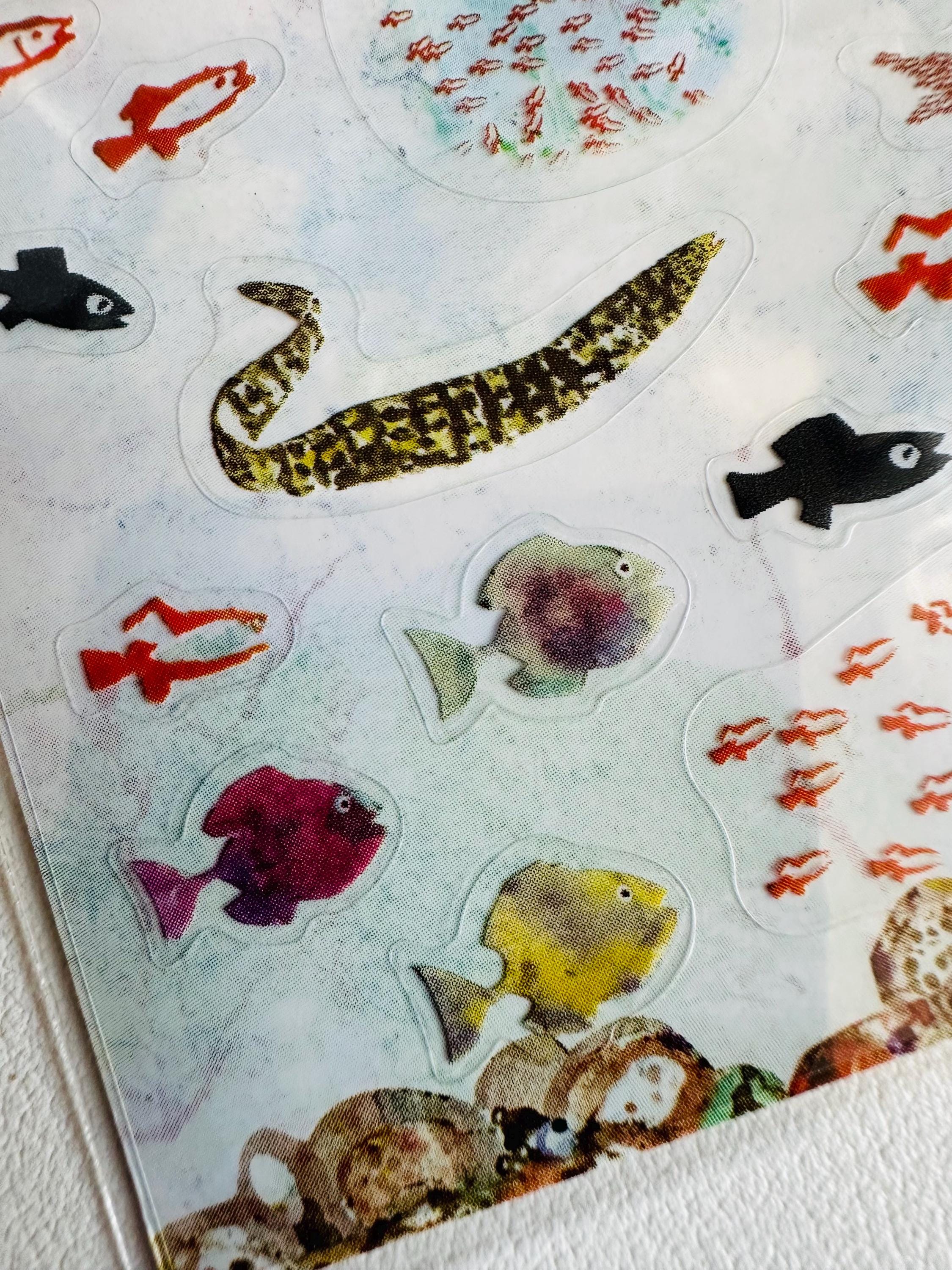 Life Fish Sticker Sea Life Fish Stickers / Marine Sticker Set / Lobster / Tabby / Cat ...
