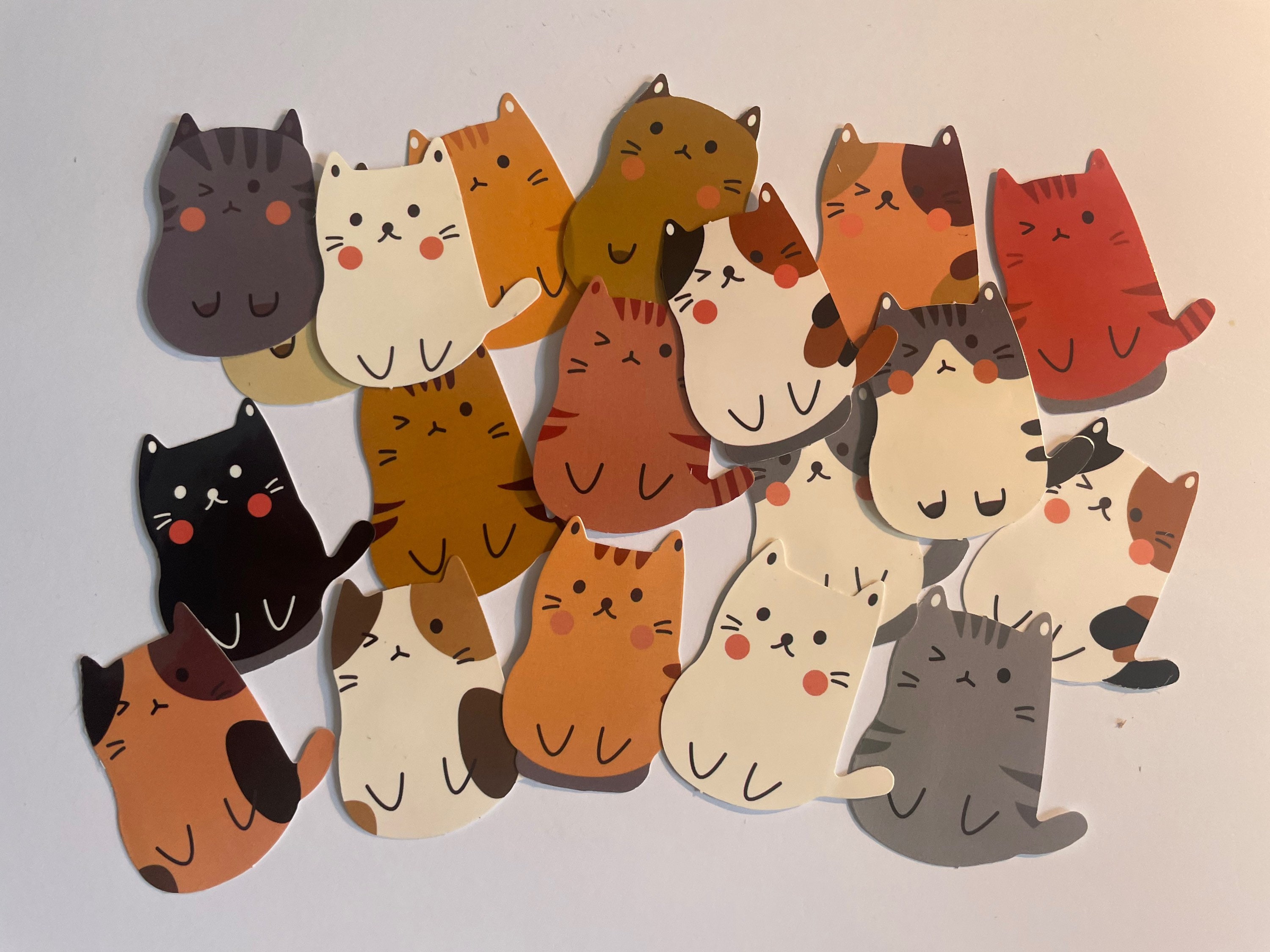 50 Adesivi Gatto In PVC Impermeabili – Multicolore, Estetici, Per Personalizzare Borracce E Laptop