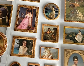 Monet Art Stickers sheet | Painting Stickers | van gough Stickers | Scrapbooking | Journaling | mucha Stickers | Journal Stickers