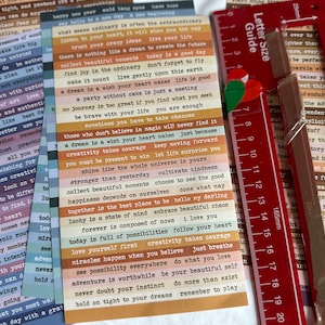 One sheet positivity stickers, large sticker sheet, motivational stickers, slogan stickers, quote stickers, planner stickers
