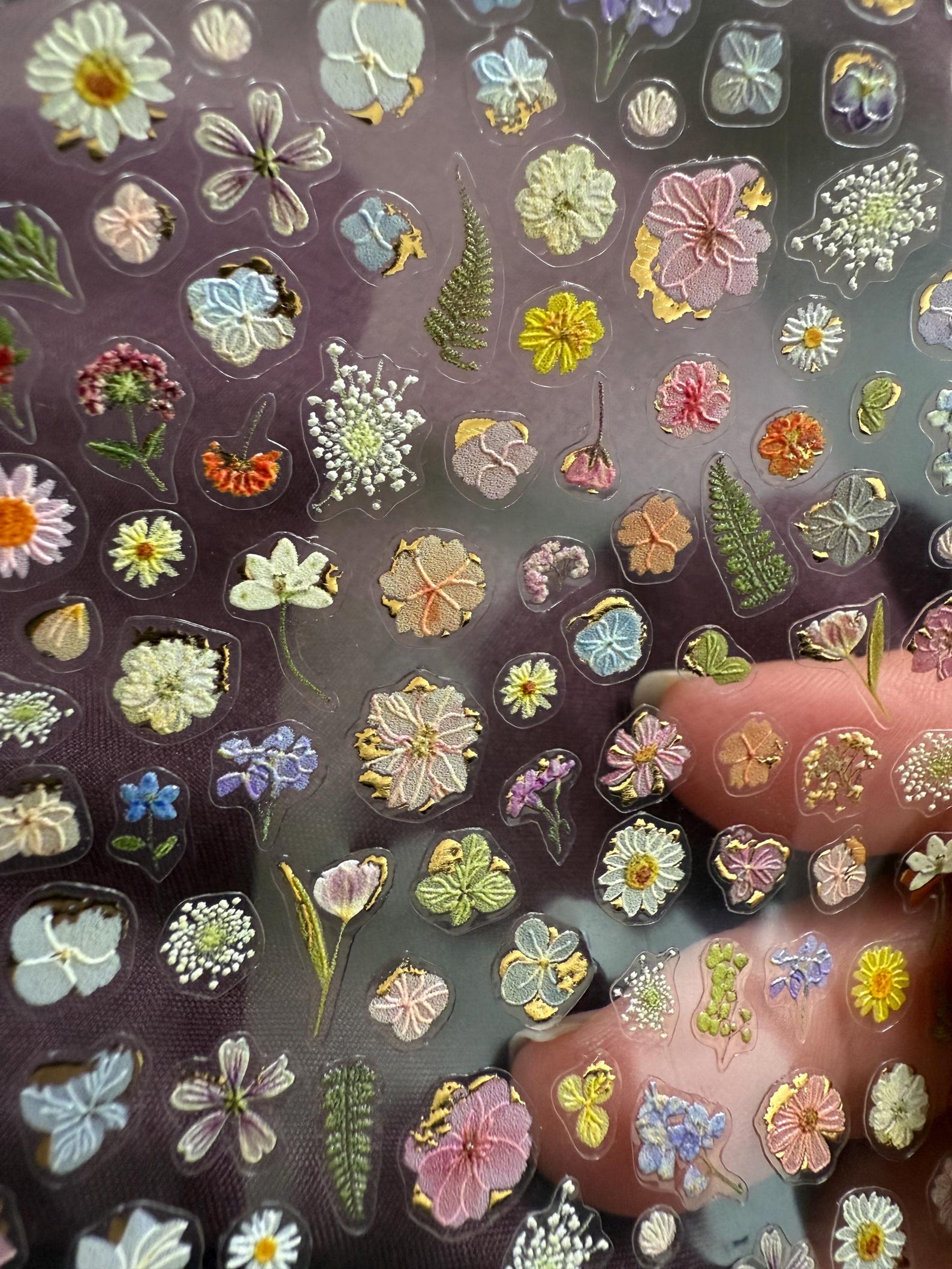 Mini Flower Stickers , Plant Sticker Sheet Suatelier. Tiny Stickers ...