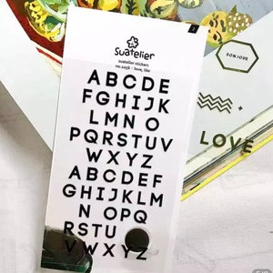 Suatelier amor como pegatinas de letras / amor / como / pegatinas de letras negras / calcomanías / pegatinas de redacción - pegatinas de nombre