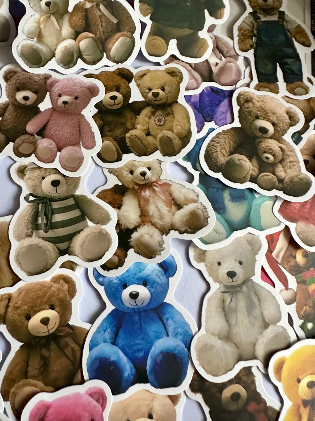 Sets of Teddy Bear Stickers. No Repeats. Cute Stickers - Sticker Set - Etsy