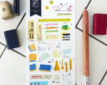 Adesivi grafici matematici Suatelier Sonia, set di adesivi matematici, università, amanti della matematica, equazione, regalo a tema matematico