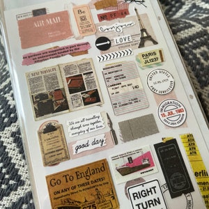 Suatelier Bon voyage / Travel stickers / bullet journal / Paris lifestyle / travel  stickers / diary stickers / journaling stickers / life