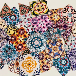 Set mit 20 marokkanischen Fliesen Aufklebern. Niedliche Sticker - Sticker Set | Wunderschönes Designe