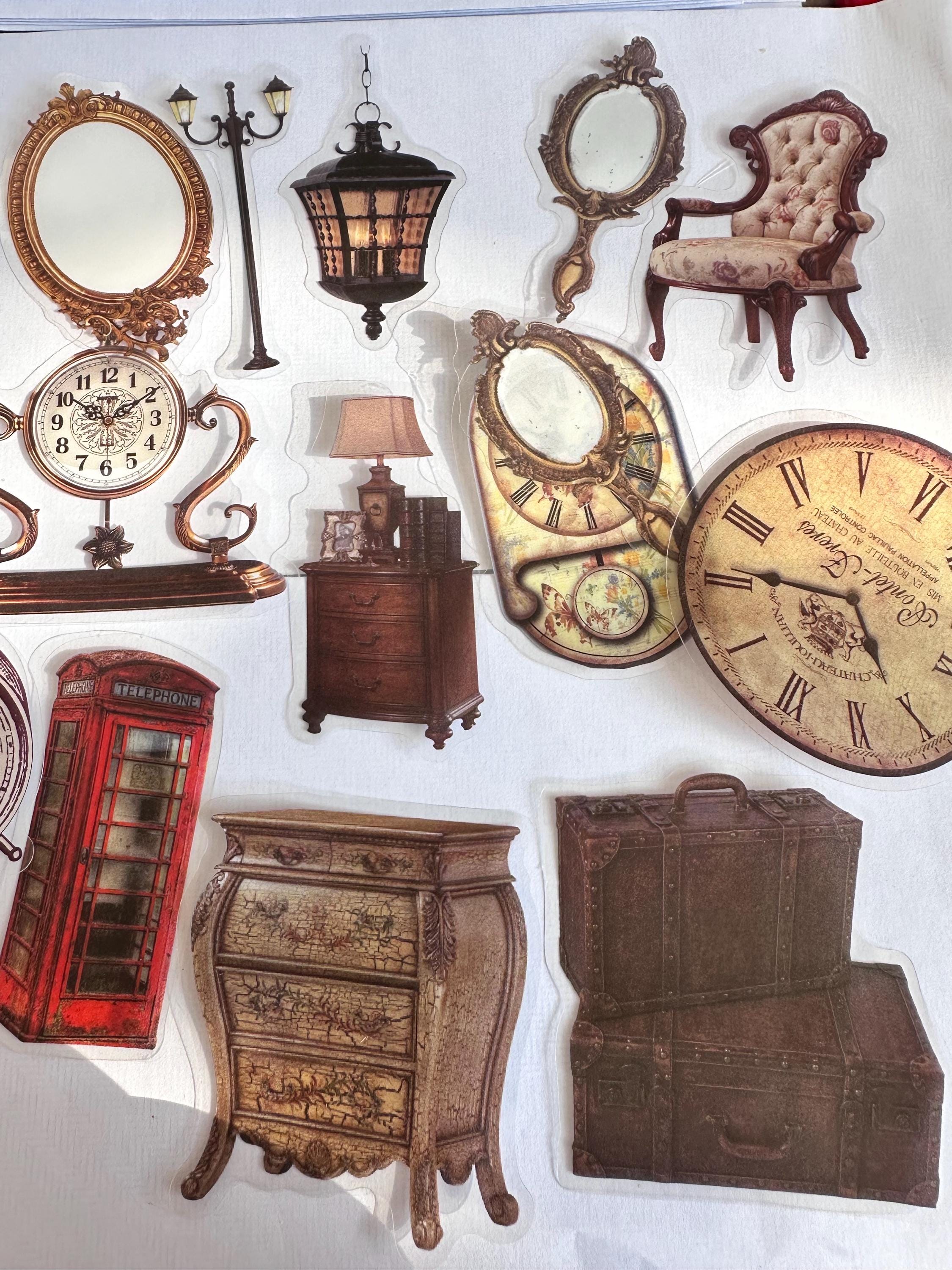 Vintage Furniture Stickers, Victorian House, Antique Furniture Stickers ...