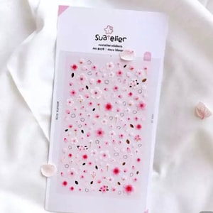 Suatelier Sticker |deko Blüte |Scrapbook Sticker | Kirsch Blumen Sticker | Tagebuch Aufkleber | Bullet Journal |