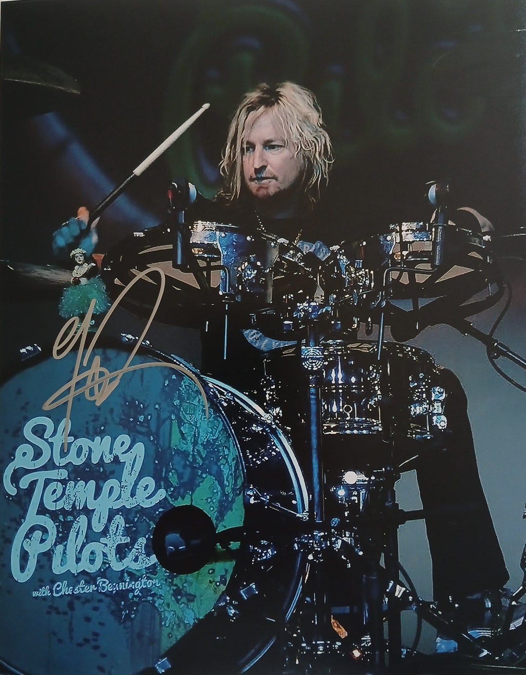 Ginger Fish signed 8x10 photo proof COA autographed Rob Zombie & Marilyn Manson Drummer Star Ginger Fish signed 8x10 photo proof COA autographed Rob Zombie & Marilyn Manson Drummer Star
