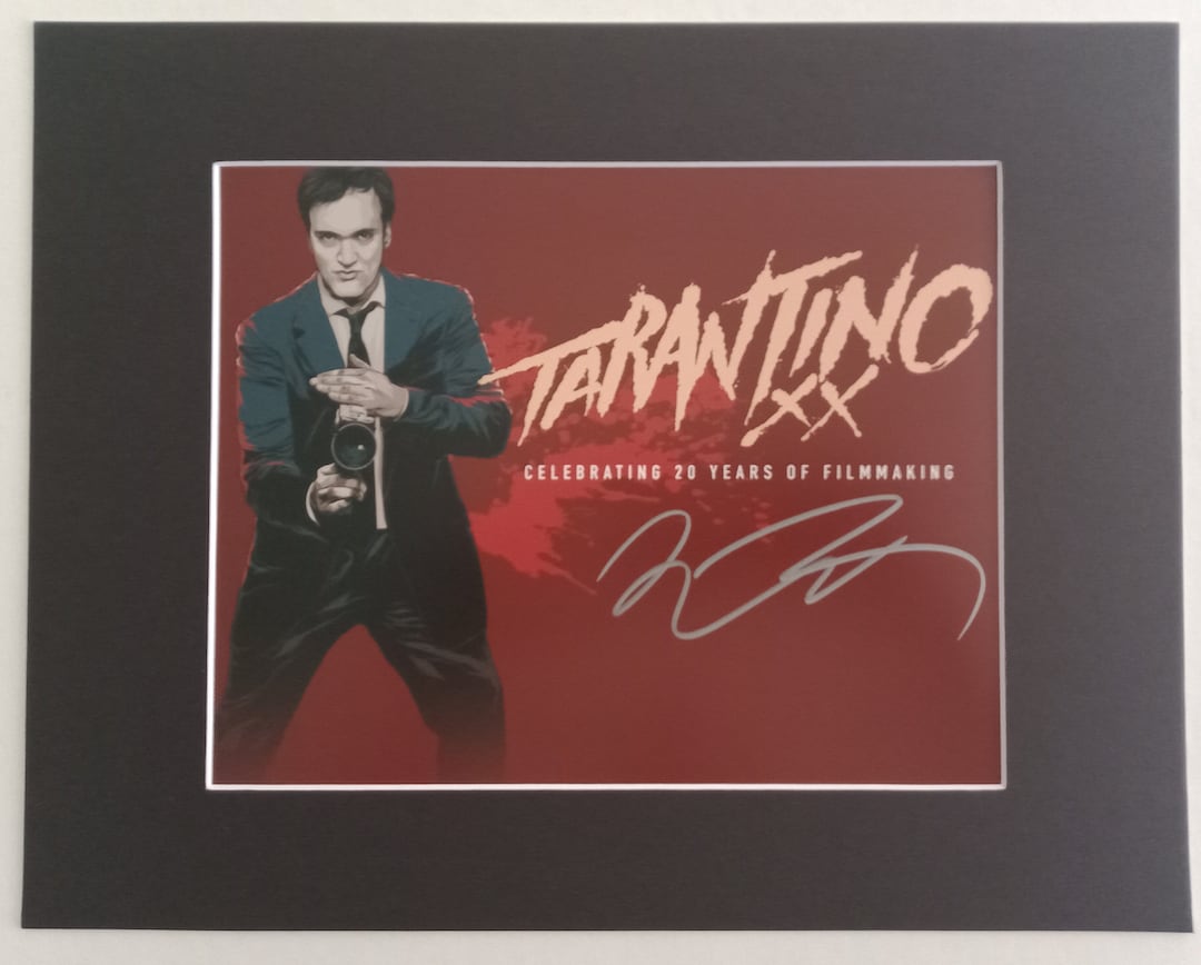 Quentin Tarantino Signed 8x10 Photo 11x14 Display Mat Authentic Autograph W/ A1COA Etsy