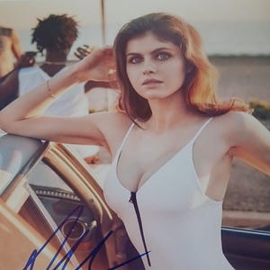 Alexandra Daddario Signed 8x10 Photo - Authentic Autograph W/ A1COA