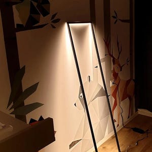 Cornice Floor Lamp minimalist frame light in modern interior indirect warm light CristofaroLuce