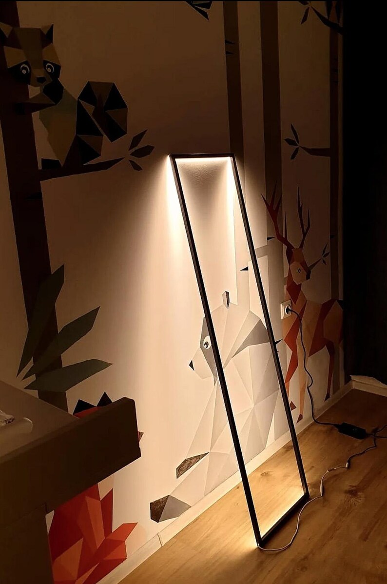 Cornice Floor Lamp minimalist frame light in modern interior indirect warm light CristofaroLuce