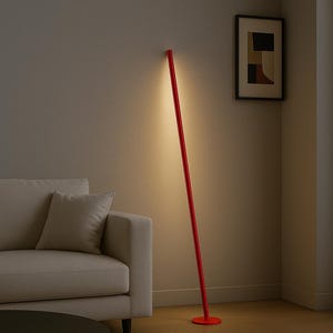 Handmade Gica Floor Lamp | Minimalist Italian Light Sculpture with Modern LED Ambient Lighting