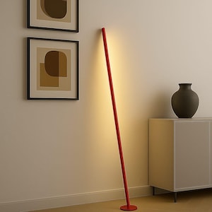 Minimalist Floor Lamp | Gica Contra Italian Design | Handmade Metal Lighting | Unique Modern Light | Custom Made to Order