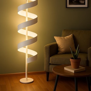 Aura Floor Lamp – Handmade Minimalist Italian Sculpture.