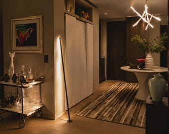Lámpara escultural / Objeto de iluminación italiano para interiores artísticos / Funciones incluidas