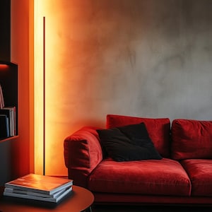 Gica Contra Floor Lamp | Handmade Modern Light Column | Minimalist Italian Design for Creative Interiors