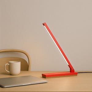 Lámpara de mesa: diseño italiano minimalista, hecha a mano y firmada por el artista.