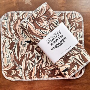 Toalhas de papel de pano - Panos de limpeza de cozinha sustentáveis e reutilizáveis, feitos de algodão, para mães ecológicas, famílias que vivem de forma sustentável e lares sem plástico