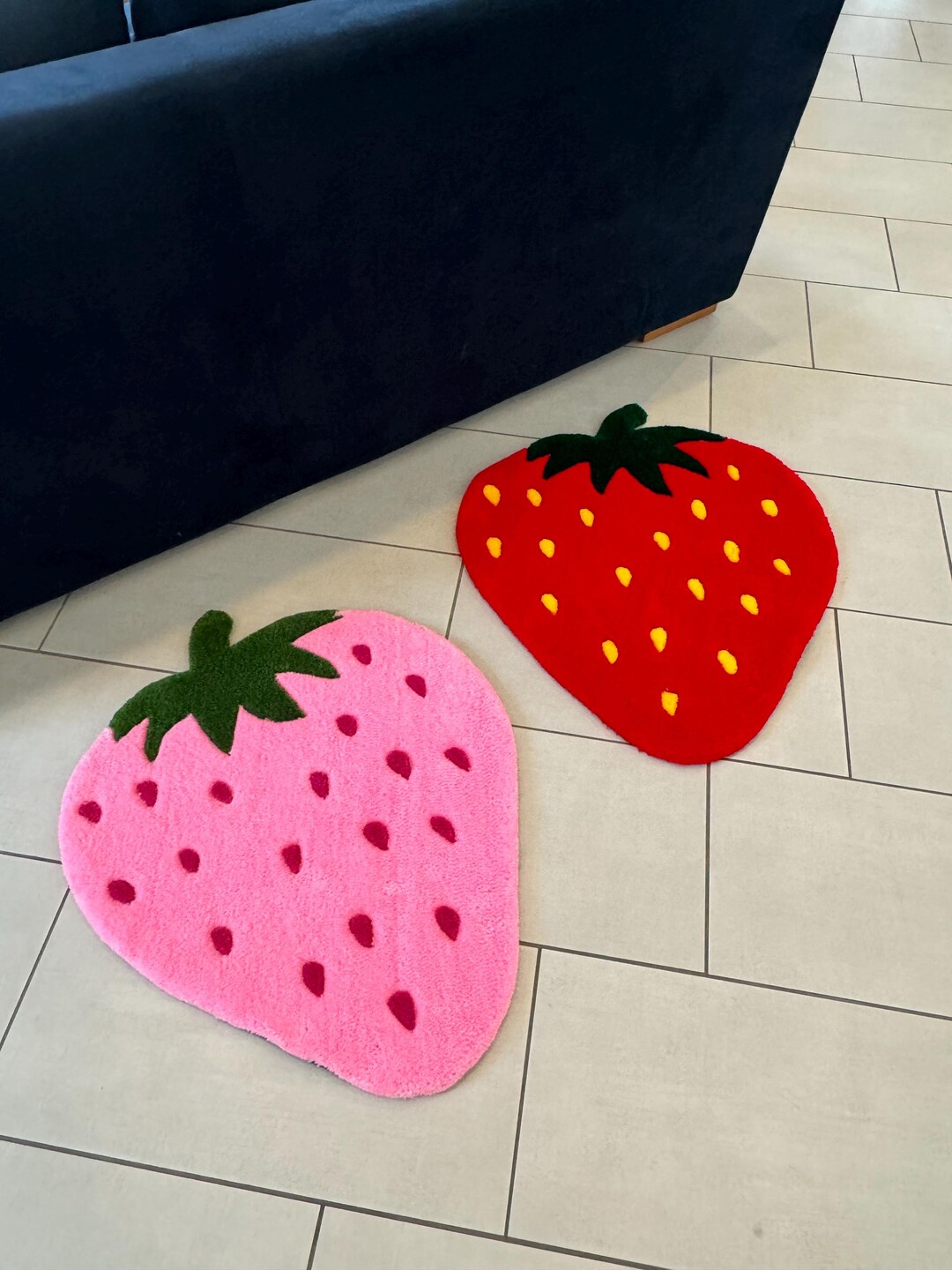 Stawberry Rug Strawberry Rug Nursery Decoration Fruit Design Berry Accent Area Mat ...