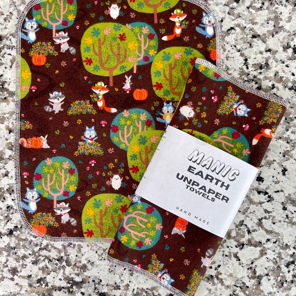 Unpaper Towels , Paperless paper towels , Eco friendly kitchen reusable paper towels , zero waste home ,Eco friendly gift,