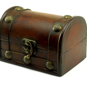 Wooden handmade box personalised,  for your jewellery, photos or some little things vintage colonial  mini trunk  birthday gift  new