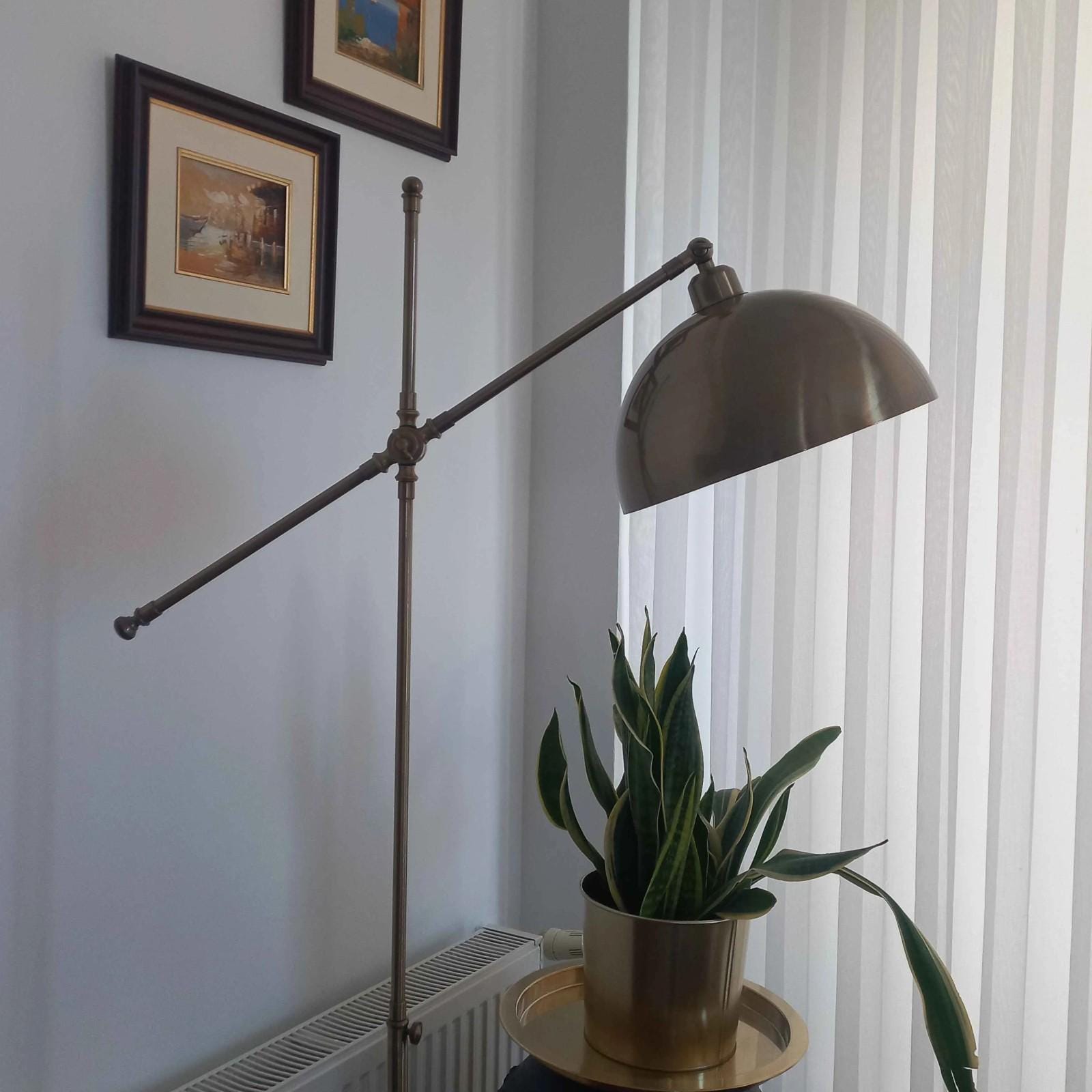 Vintage Industrial Floor Lamp, 170 cm Tall Metal Lamp with E27 Socket & 30 cm Shade