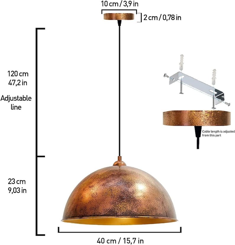 Image showcasing Rustic Hanging Lights & Ceiling Fixtures | Black Forest Décor