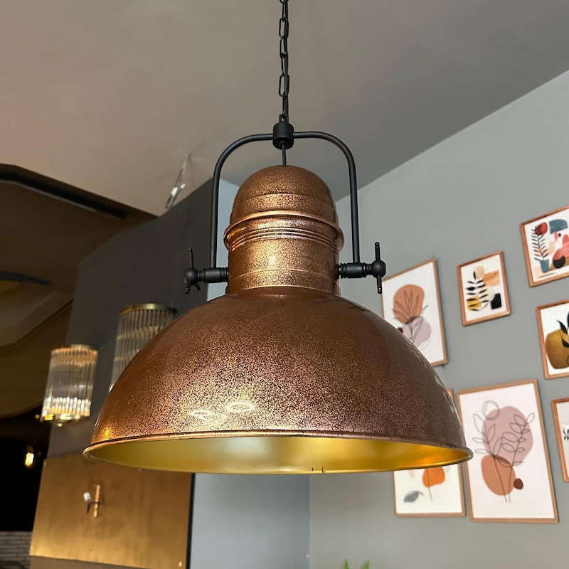 Rustic Copper Lights Rustic Pendant Light - Etsy