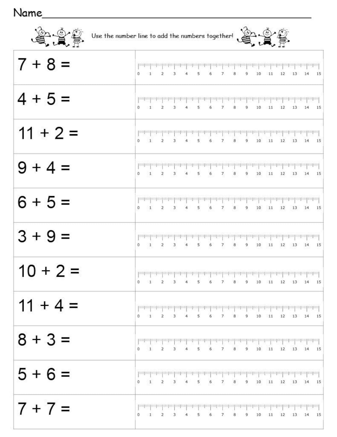10-printable-worksheets-number-line-addition-addition-using-a-number