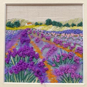 Lavendel Felder Stickdatei