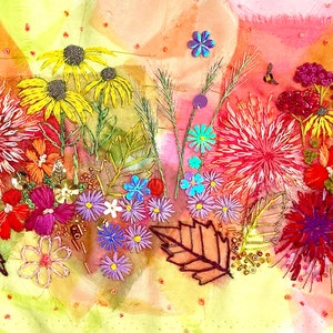 Garden Fireworks Accessory Case Embroidery Kit