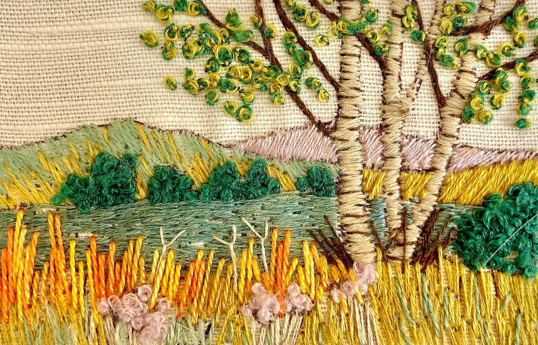 Silver Birches Embroidery Kit Etsy