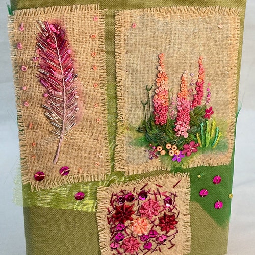 Summer Flora Book Cover Embroidery Kit Etsy