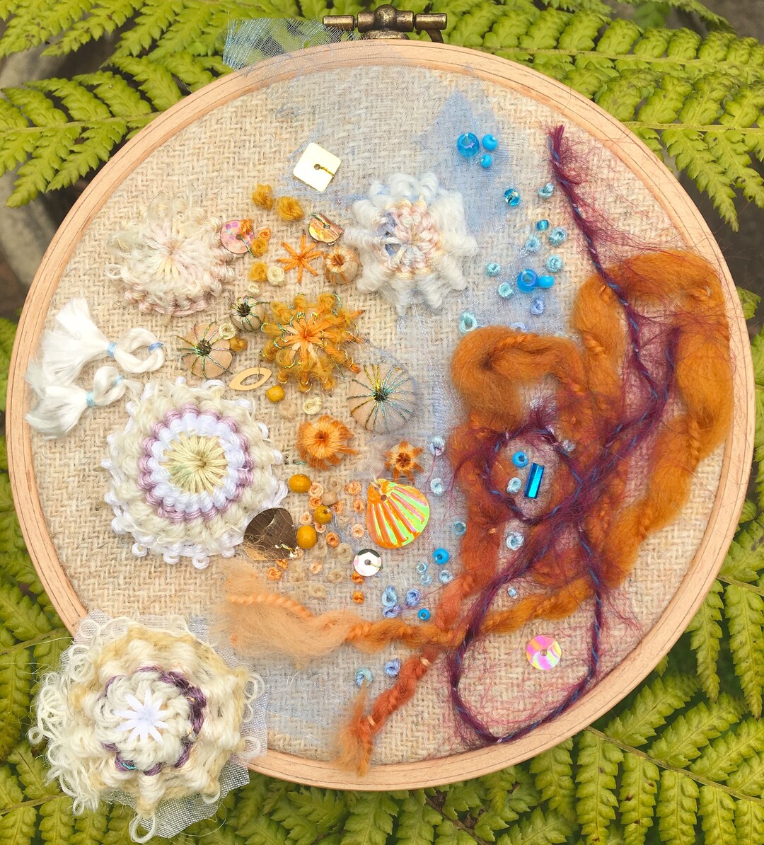 Embroidered Shell Toy Shells on the Seashore Embroidery Kit - Etsy