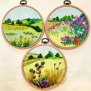 Summer Fields Collection Embroidery Kits