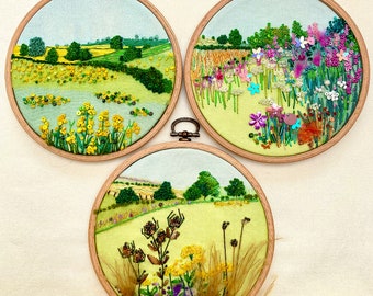 Summer Fields Collection Embroidery Kits