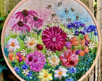 Kit de bordado para fiesta en el jardín
