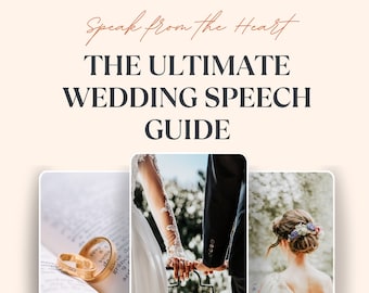 Memorable Wedding Speech Books, Wedding Planning Writing Guide, Maid Of Honor Speech Template, Best Man Wedding Gift, Bridesmaid, Groomsmen
