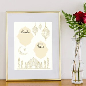 Ramadan-Countdown | Iftarzeit | Ramadan Dekor | Eid | Islamische Kunst