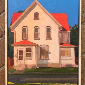 Original Painting- &quot;Little Orange House&quot;