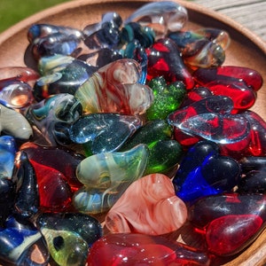 Glasherzen Taschen; Handgefertigt; Recyceltes Glas