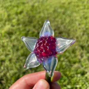 Glass Flower; Handmade; Plant Stake, Decor