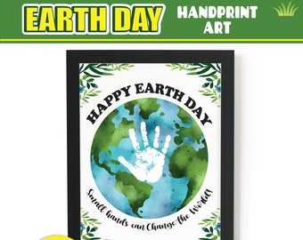 Earth Day Handprint Art | Kids Activity Craft (Digital Download)