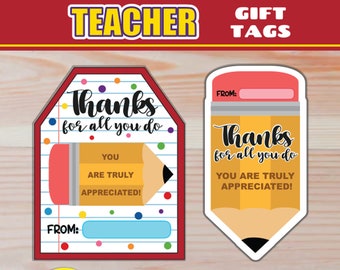 Cadeaukaartjes voor waardering van potloodleraar | Bedankt voor alles wat je doet Cadeaukaartjes voor schoolpersoneel | Voor hoofdadviseur, assistent-verpleegkundige