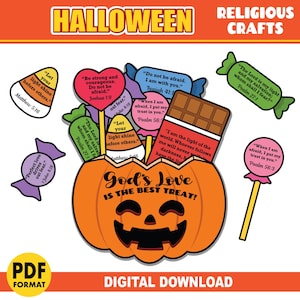 Halloween Fall Pumpkin Bible Craft | God's Love VBS Kids Ministry Sunday School Bible Church Activity